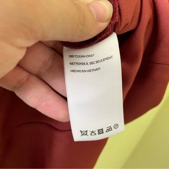 BHLDN Louisa Satin Charmeuse Midi Dress in Cinnamon Rose SIZE 4 - Picture 11 of 12